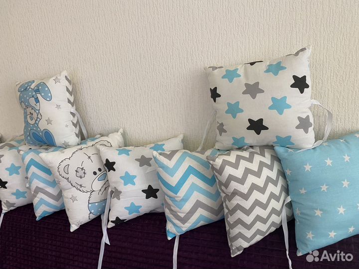 Бортики в кроватку для мальчика