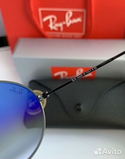 Очки ray ban oval пепельные