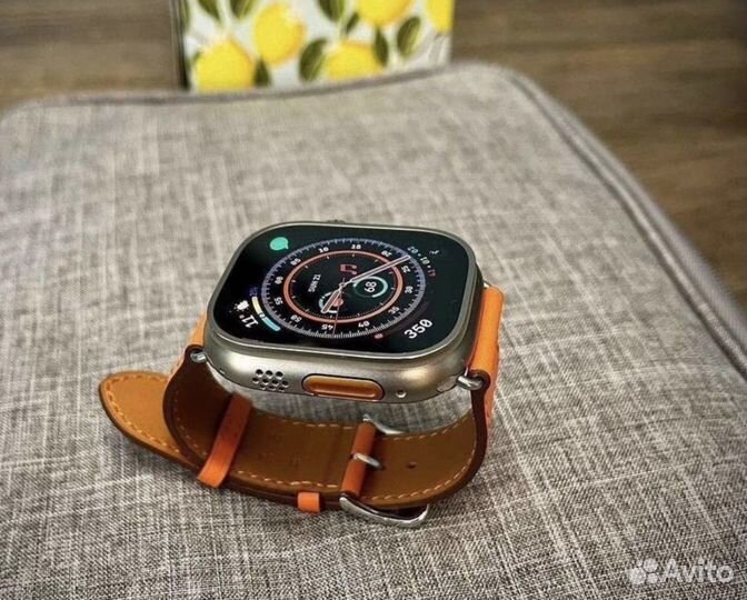 Apple watch с кожанным ремешком