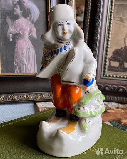 Статуэтка Лыжник 40-50х СССР