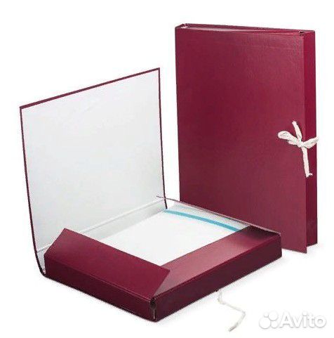 Папка для бумаг архивная 30 мм бумвинил 2 завязки