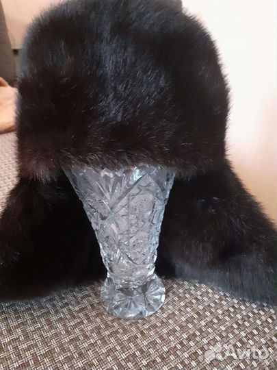 Норковая шапка мужская 55 64