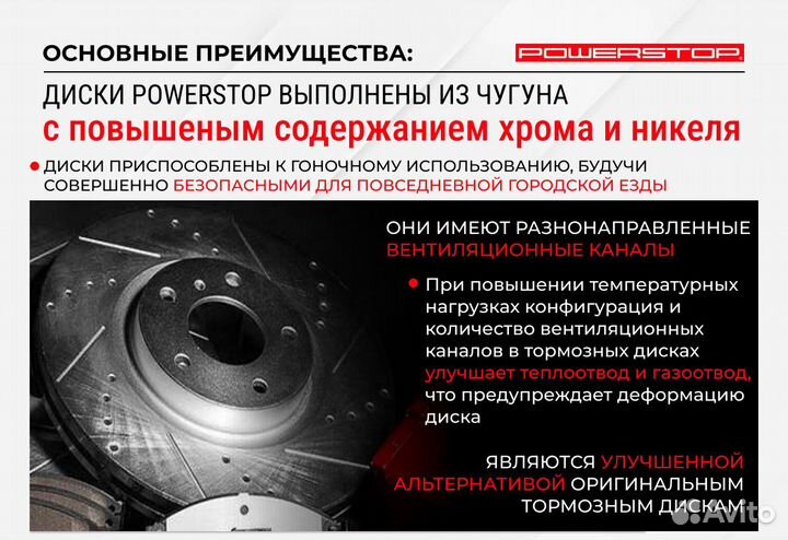 Комплект тормозной сиcтемы PowerStop Z26 Mazda 6