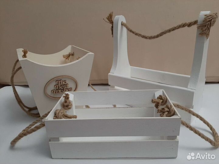 Коробки и деревянные ящики для композиций