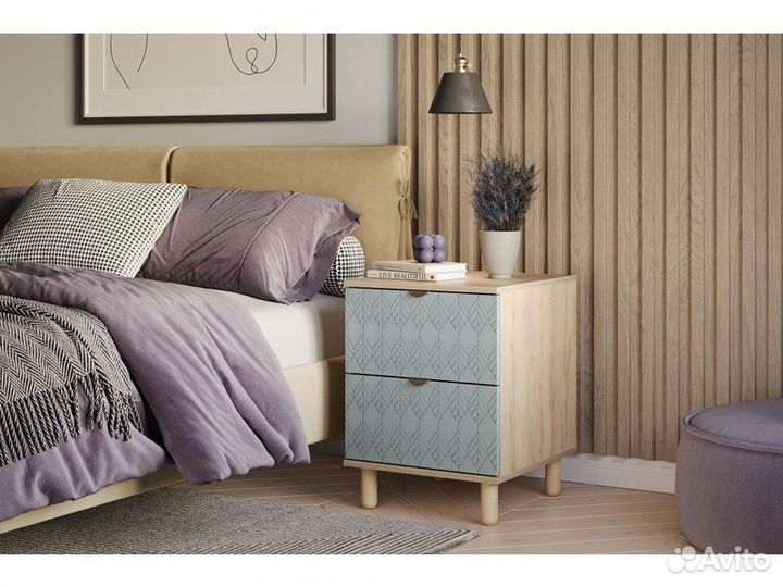 Тумба прикроватная Теджонс Leaf Mentol