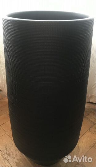 Кашпо напольное Norell Pot Tall Black высота 50 см