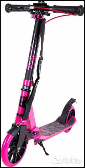 Самокат с ручным тормозом