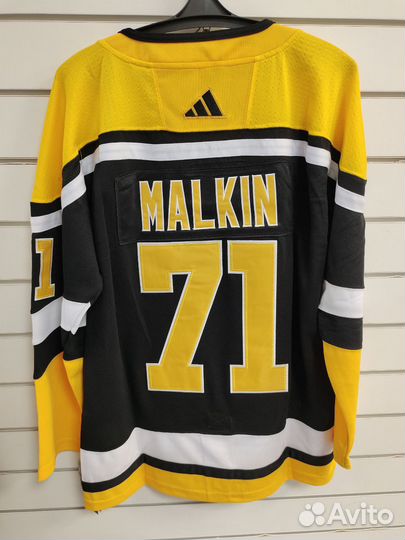 Свитер хокк. Питтсбург №71 malkin черный старый ло