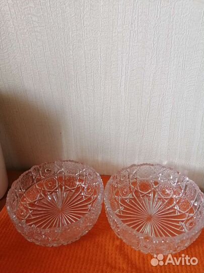 Хрустальная салатница СССР