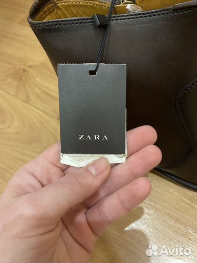 Мужские ботинки осенние zara
