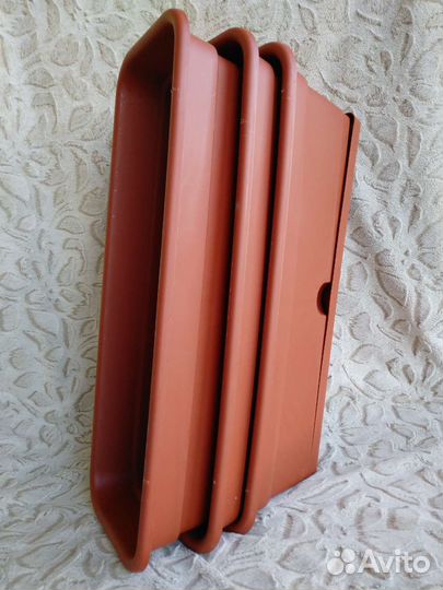 Ящики балконные для цветов 3 штуки 60 см