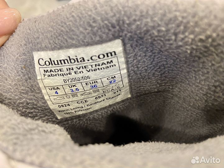 Сапоги для девочки 36 Columbia