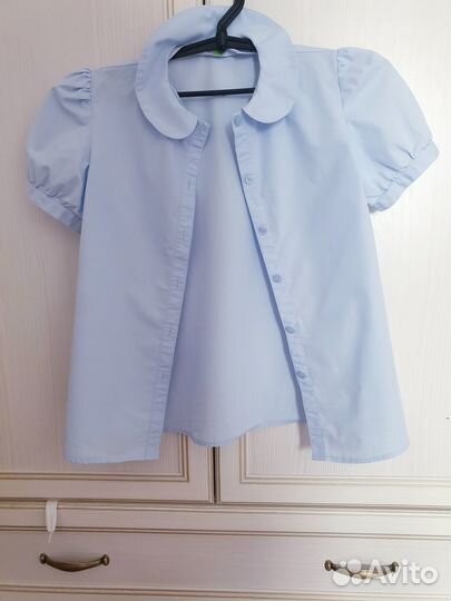 Блузка рубашка школьная 146 Start