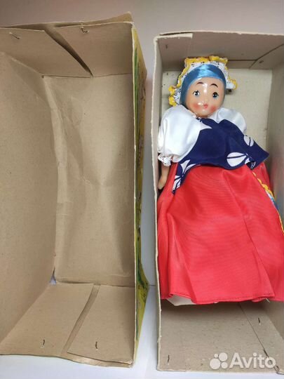 Кукла Любава грелка на чайник СССР