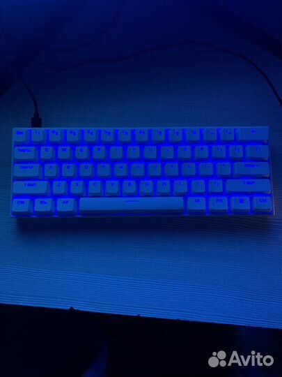 Механическая клавиатура белая провод/безпроводная