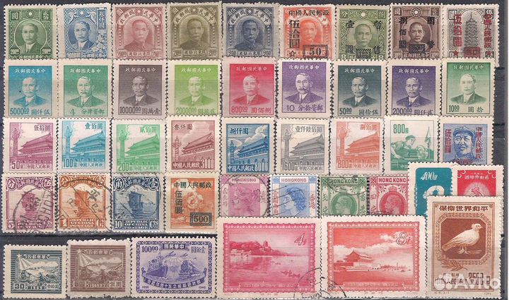 Китай коллекции почтовых марок