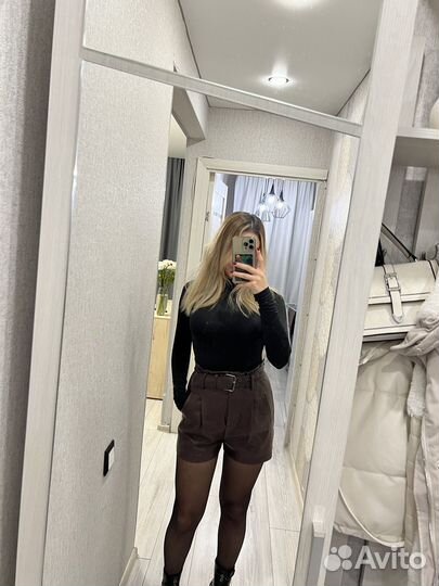 Кожаные шорты