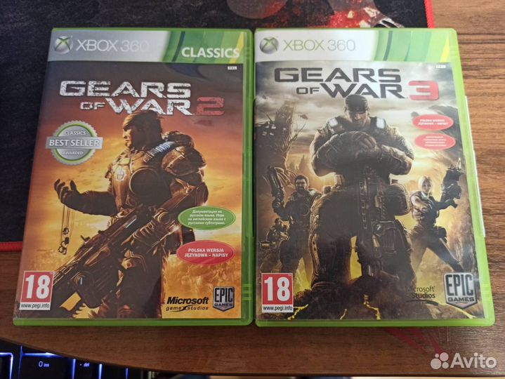 Gears of War 2 и Gears of War 3 (xbox 360)
