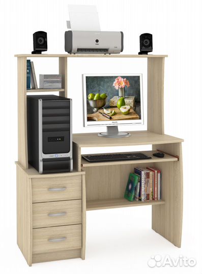 Компьютерный стол Комфорт 5 ск дуб сонома