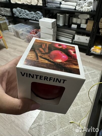 IKEA vinterfint Ароматическая свеча, яблоко