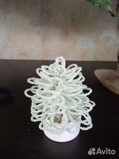 Елочки ручной работы, бисер