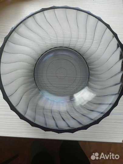 Салатник из цветного стекла СССР