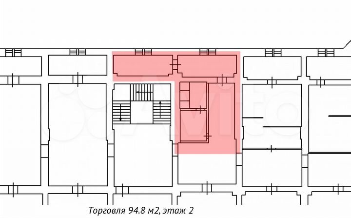 Сдам Магазин 94.9 м2