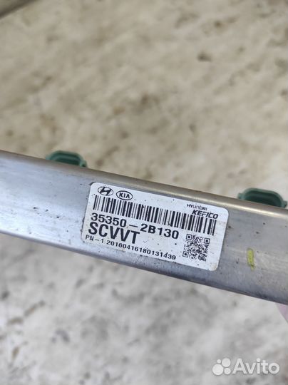 Рампа топливная с форсунками Kia Rio 3