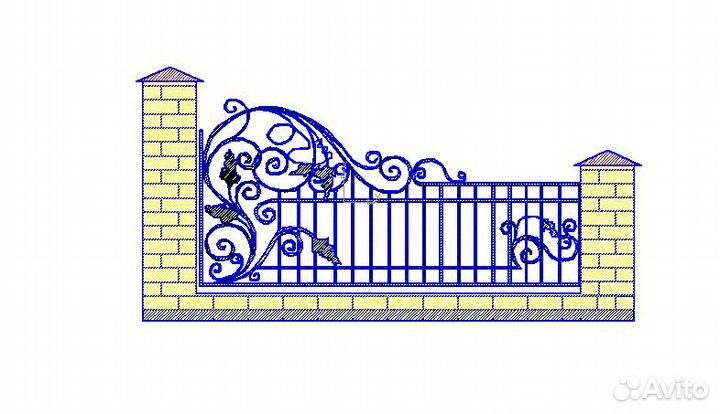 Заборы кованые