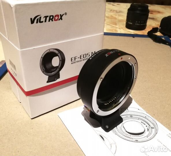 Адаптер Viltrox Canon EF-EOS M, автофокус, новый