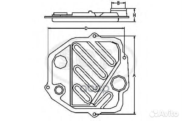Фильтр масляный АКПП SG1025 SCT