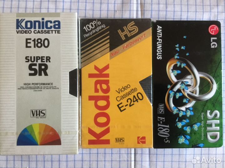 Видеокассеты новые запечатанные VHS