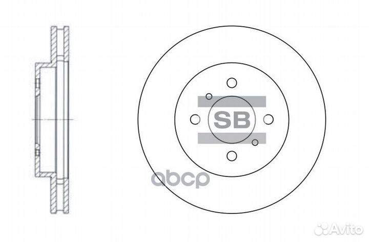 SD4309 диск тормозной передний Mitsubishi Colt