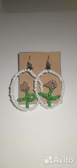 Серьги из бисера