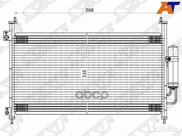 Радиатор кондиционера honda civic 05- HB ST-HD1