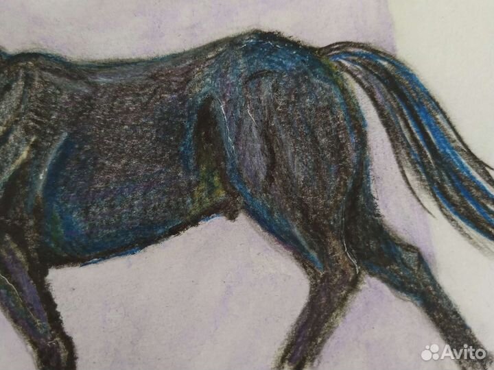 Картина конь лошадь Тотилас