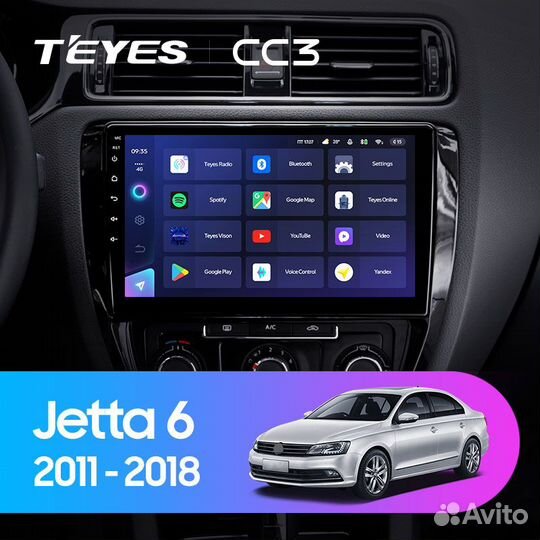 Магнитола Teyes CC3 4/64 Volkswagen Jetta 6