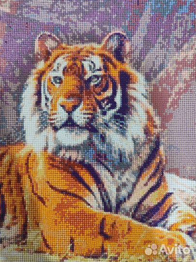 Алмазная мозаика, картина стразами. Готовая