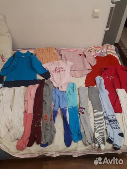 Вещи пакетом на девочку 80-100