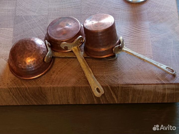 Для Мишек Тедди Медная кукольная посуда винтаж