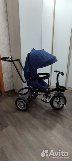 Детский велосипед с родительской ручкой