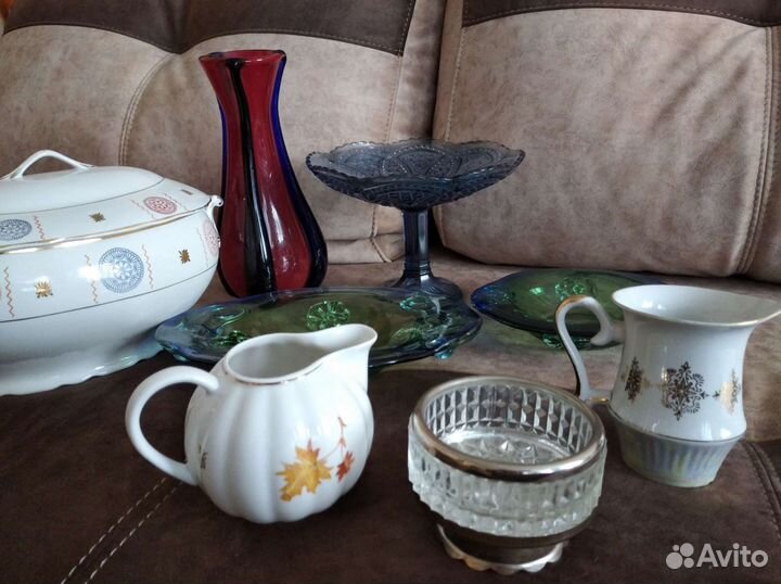 Ваза цветное стекло