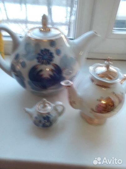 Супница, блюды, чайники заварочные, лимонница