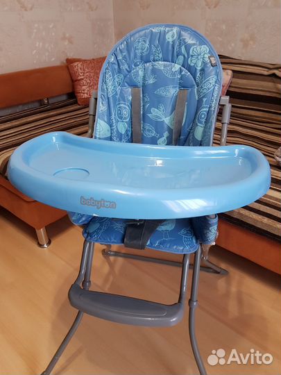 Детский стульчик Babyton Birdie голубой