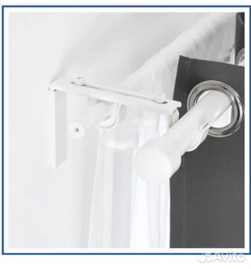 Икея крепление Бетидлиг белый 2 шт