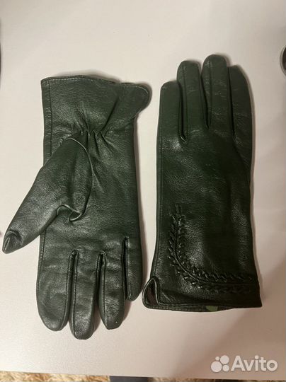 Перчатки женские, натуральная кожа