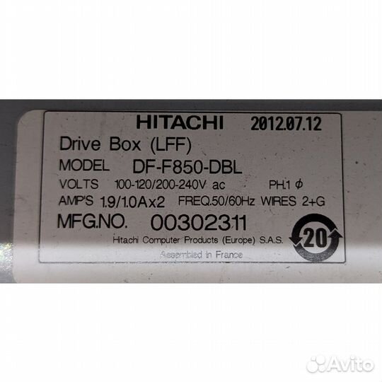 Система хранения данных Hitachi DF-F850-DBL 12 (11