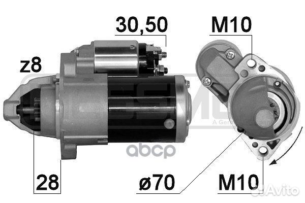 Стартер mitsubishi ASX/lancer/outlander 1.4kw 2