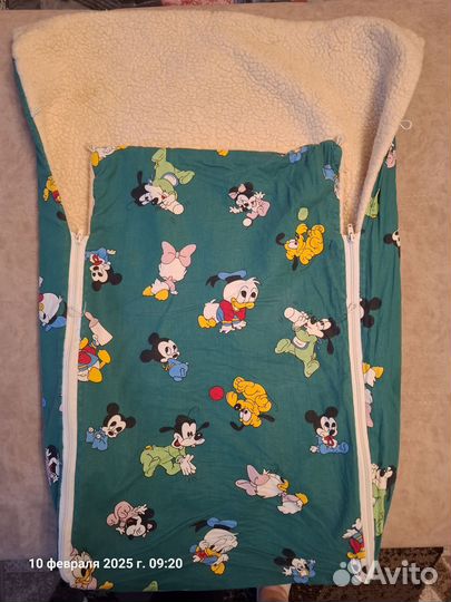 Зимний конверт в коляску или сани