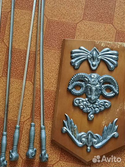 Набор шампуров для шашлыка бронь